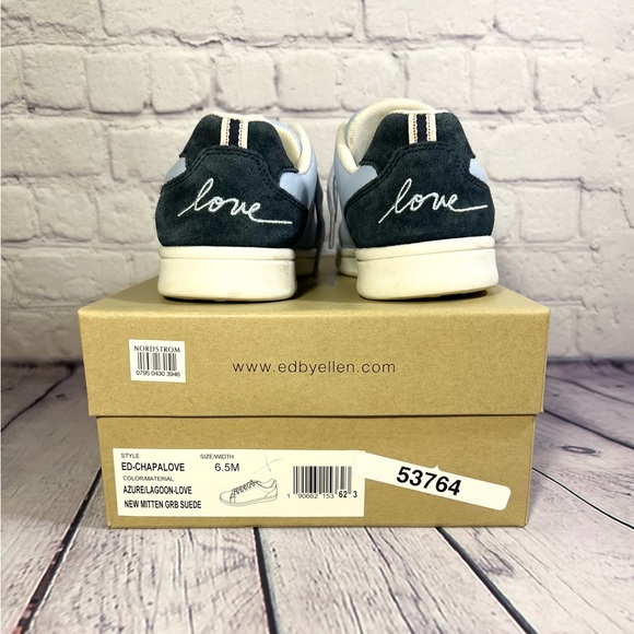 Ellen Degeneres ED Chapa Love Shoes Blue Leather Lace Up Sneakers Women
Size 6.5 - Picture 10 of 16